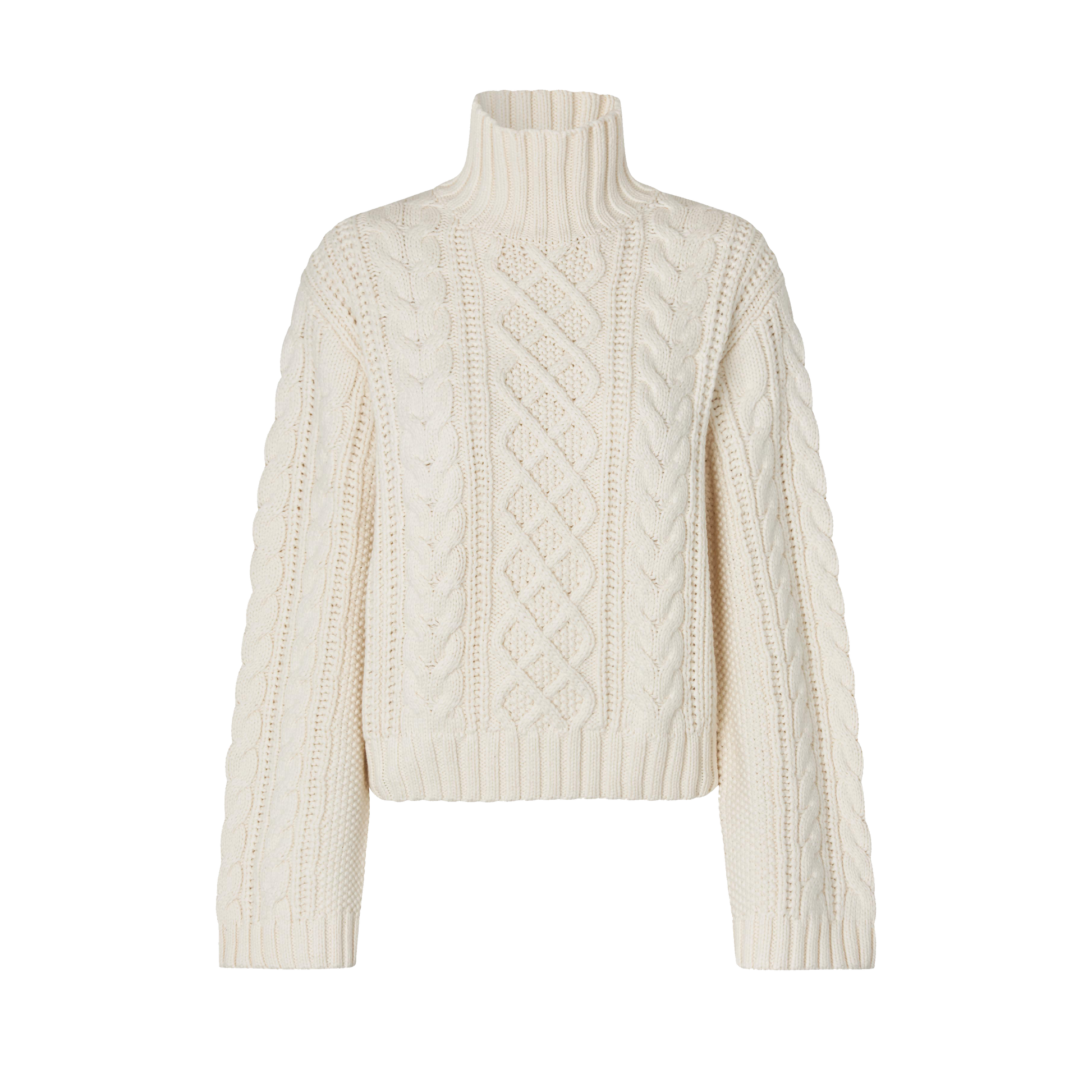 Second Female Auburn Knit T-Neck, Jet Stream