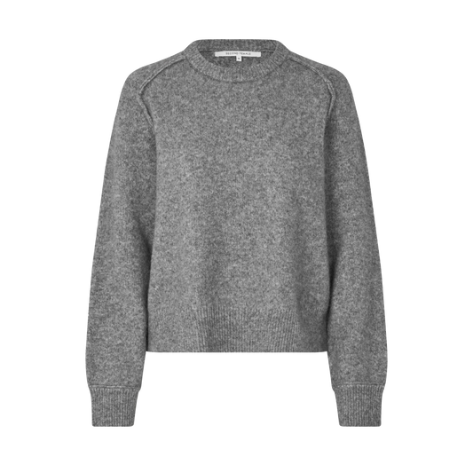 Second Female Banja Knit, Mid Grey Melange