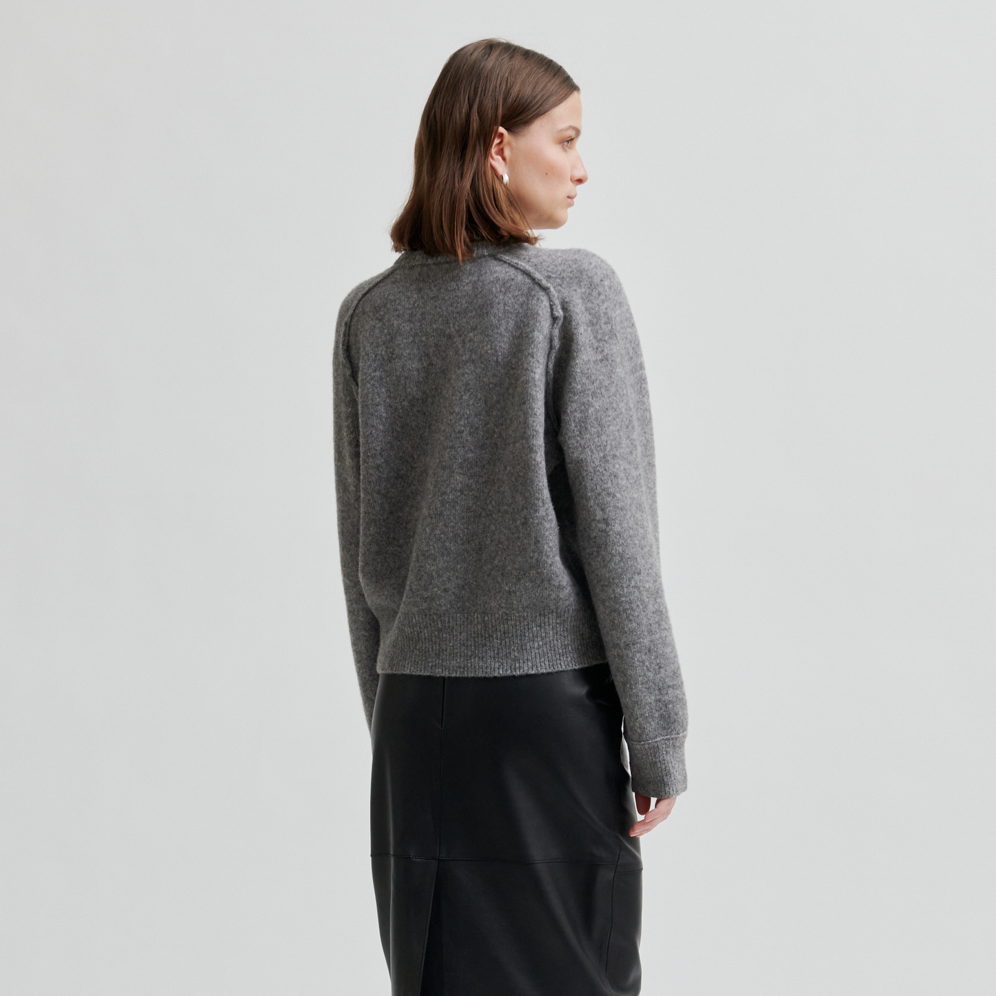 Second Female Banja Knit, Mid Grey Melange