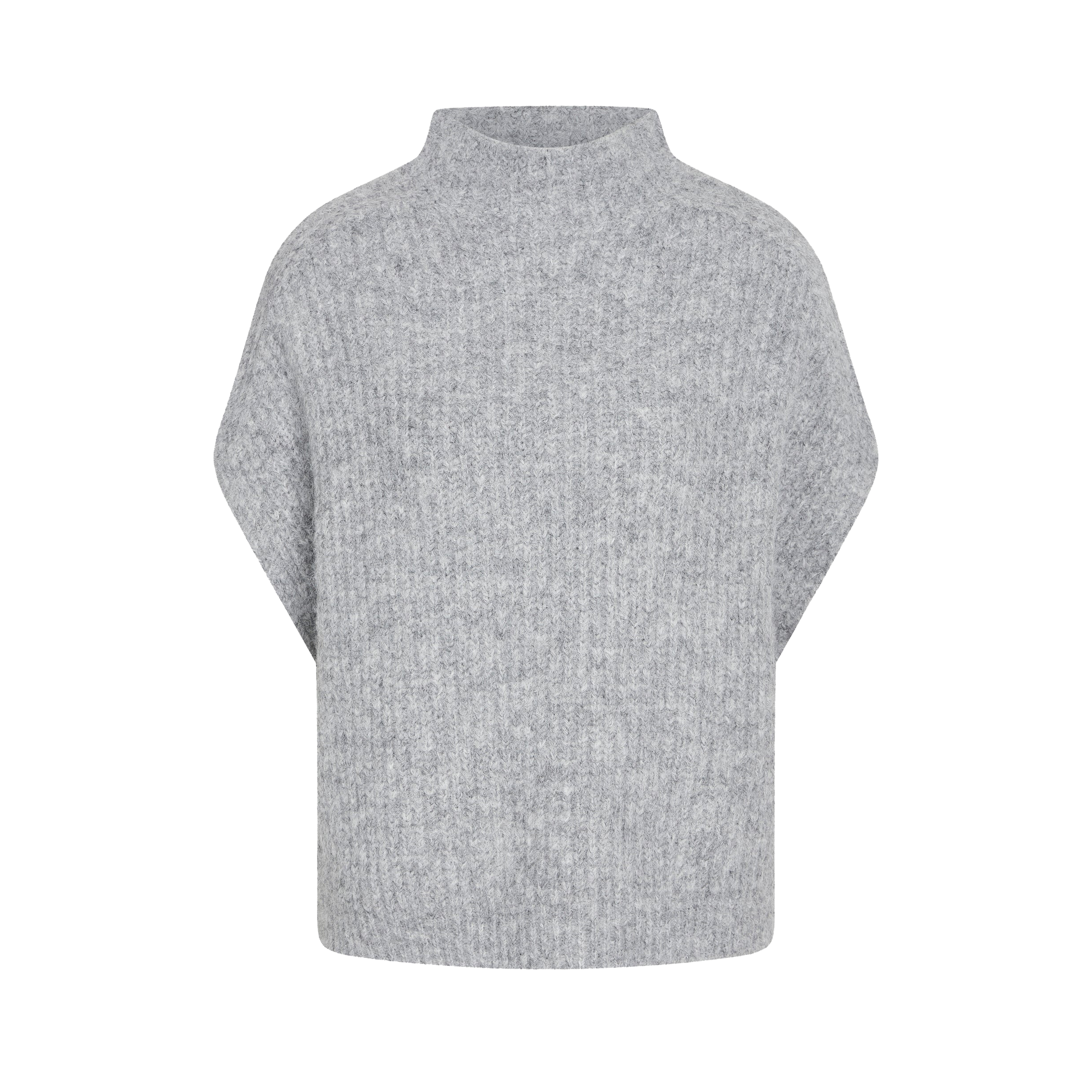 Bruuns Bazaar Buckeye Hira Knit Vest, Grey Melange