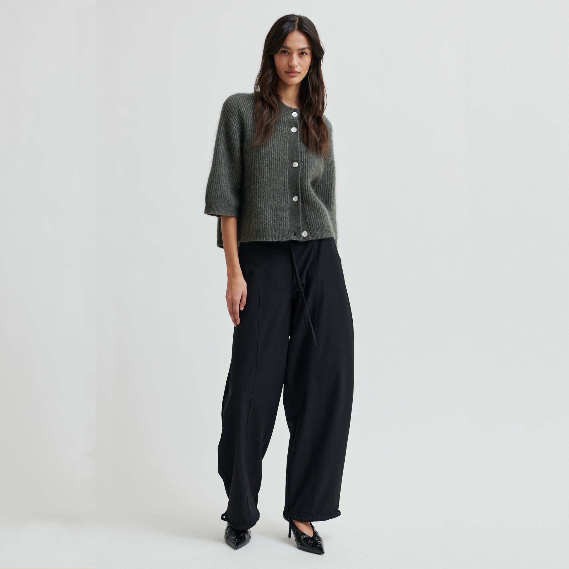 Second Female Blink Cargo Trousers, Black