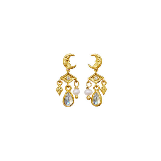 Maanesten 10036A Colline Earrings, Forgyldt