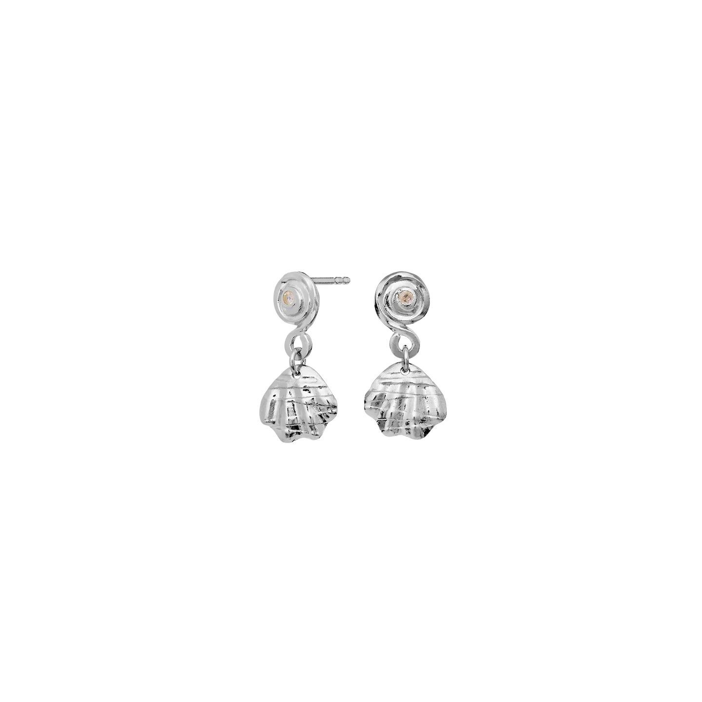 Maanesten 9881C Conca Earrings, Silver