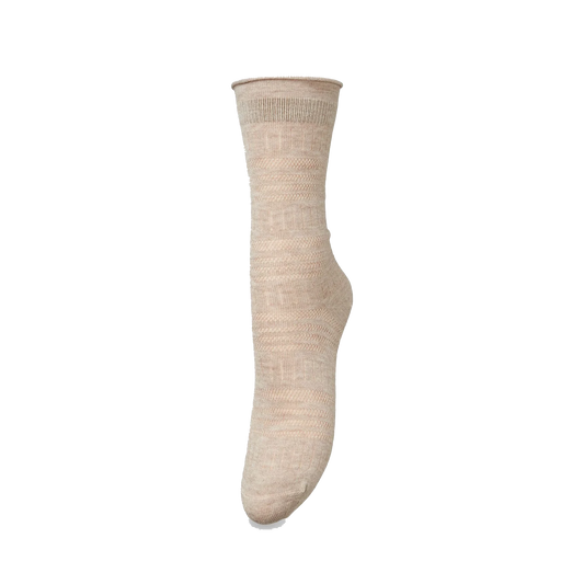 Beck Söndergaard Lucretia Wola Sock, Dark Beige Melange