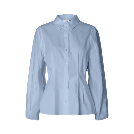 Selected Delia Fitted Shirt, Cashmere Blue
