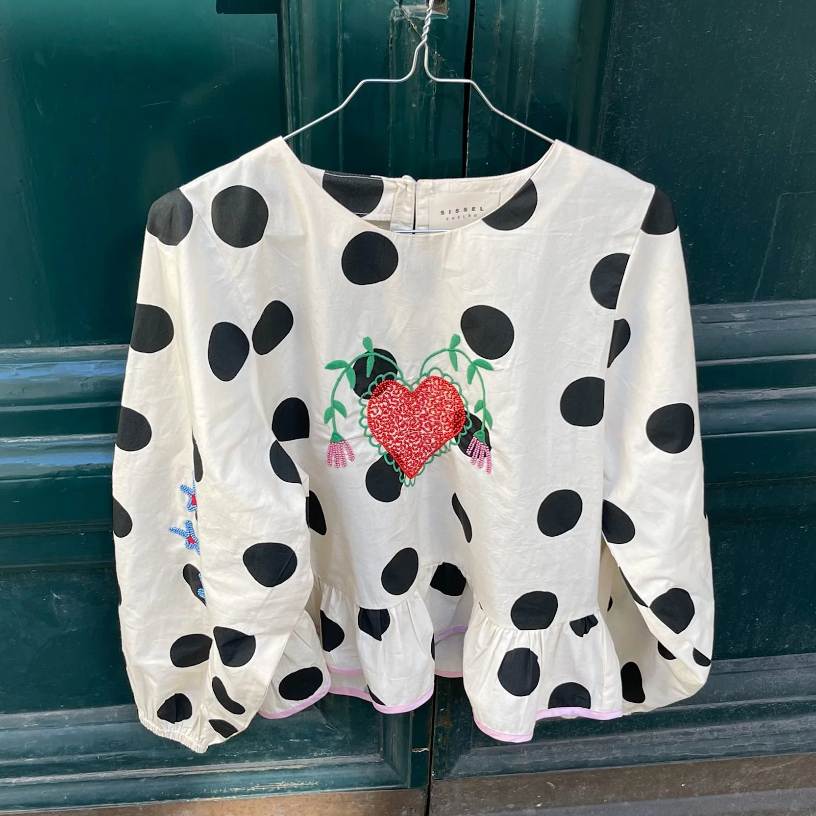 Sissel Edelbo Diana Top, Black Dot