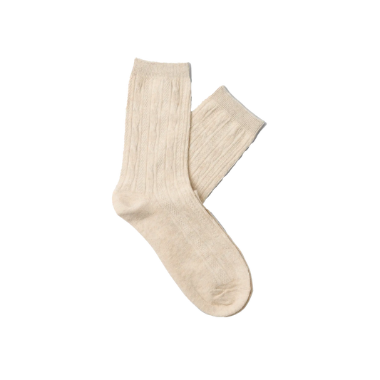 Selected Ditte Sock, Oatmeal/Melange