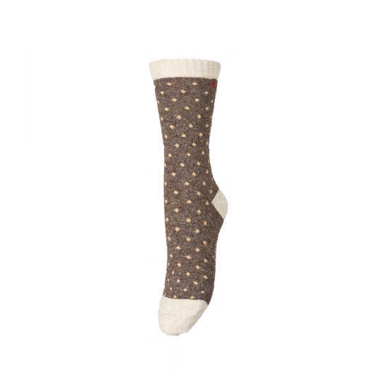 Beck Söndergaard Dotted Wola Sock, Pine Bark