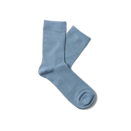 Selected Rose Sock, Dusty Blue