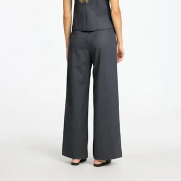 Selected Enia Extra Wide Pant, Steel Gray