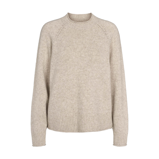 Esmé Studios Elida Raglan Knit, Sand Melange