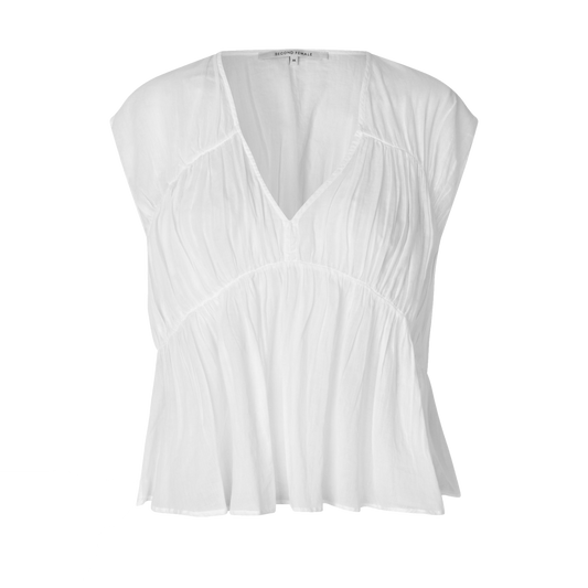 Second Female Flou Top, White