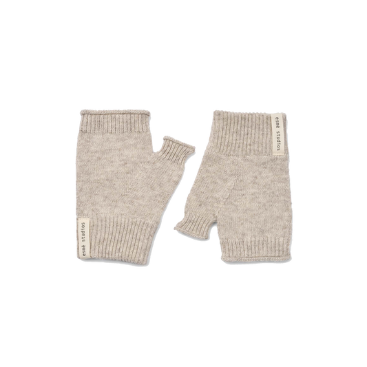 Esmé Studios Elida Fingerless Gloves, Sand Melange