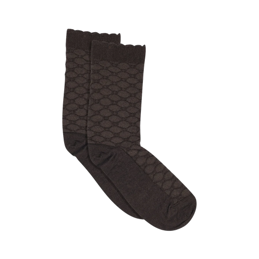 MP Grace socks, Dark Brown