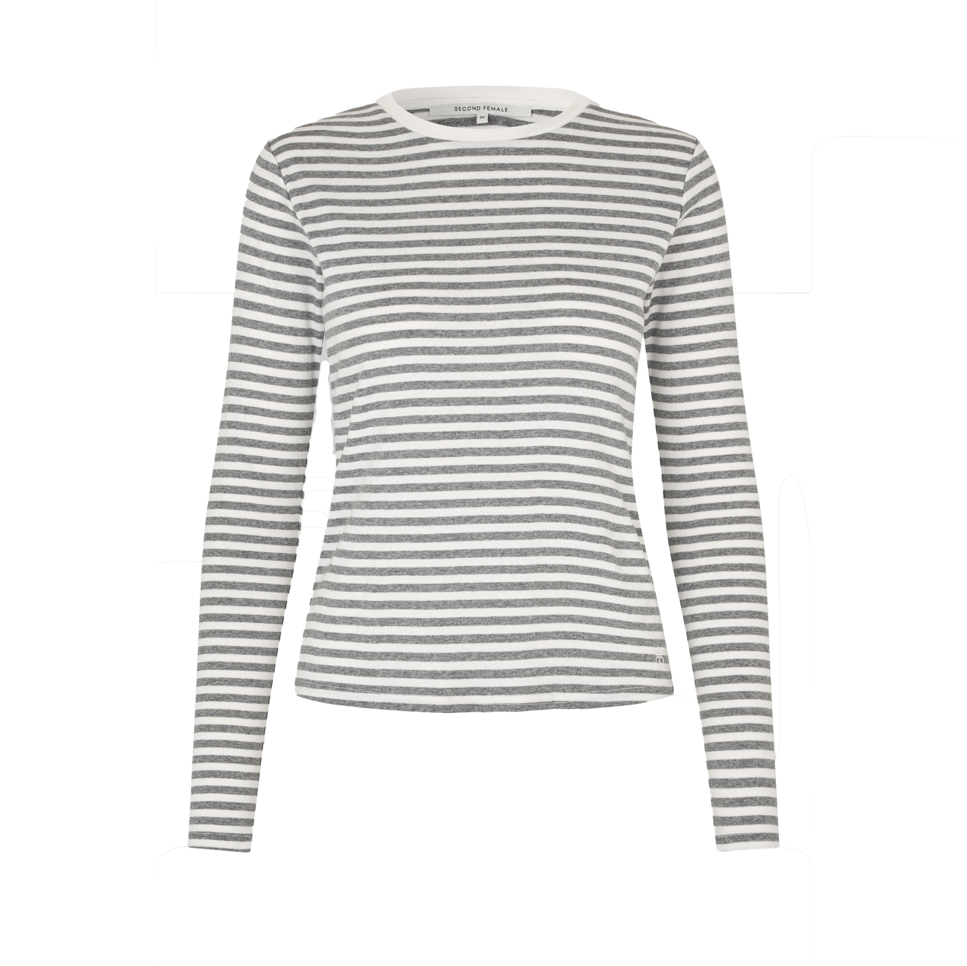 Second Female Alvilda O-Neck Tee, Light Grey Melange