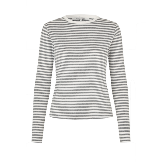 Second Female Alvilda O-Neck Tee, Light Grey Melange
