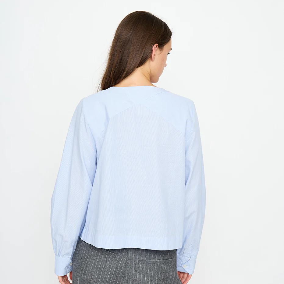 Esme Studios Hali Blouse GOTS, Kentucky Blue