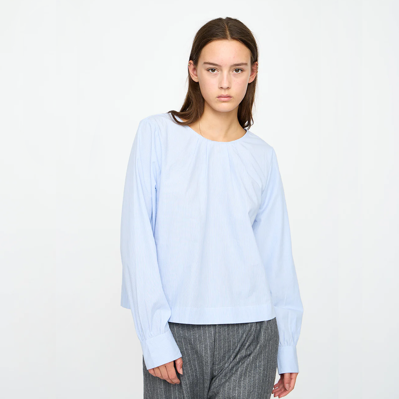 Esme Studios Hali Blouse GOTS, Kentucky Blue