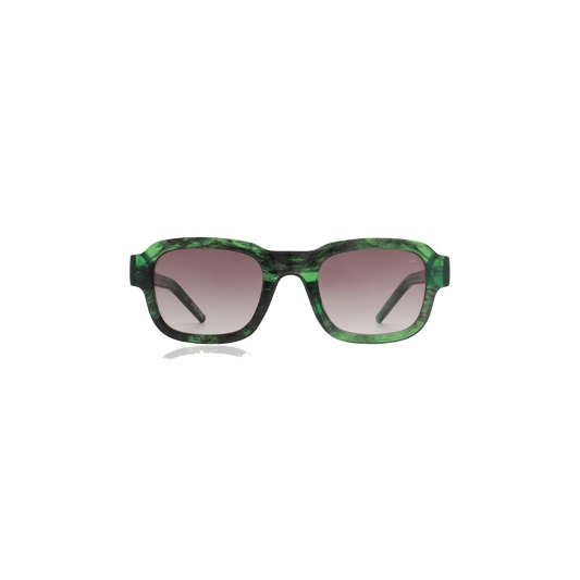 A. Kjærbede Halo Solbrille, Green Marble Transparent