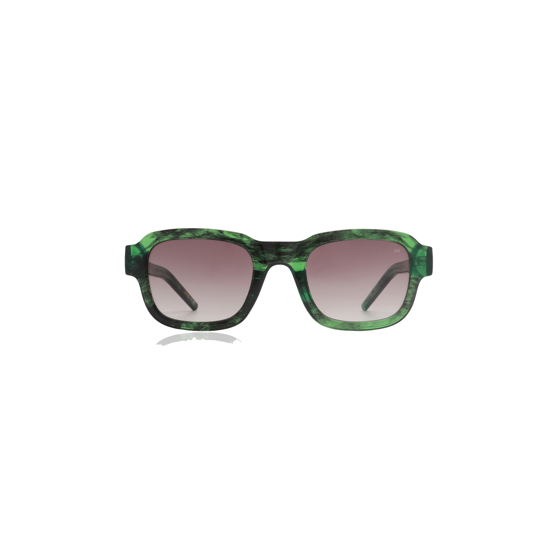 A. Kjærbede Halo Solbrille, Green Marble Transparent