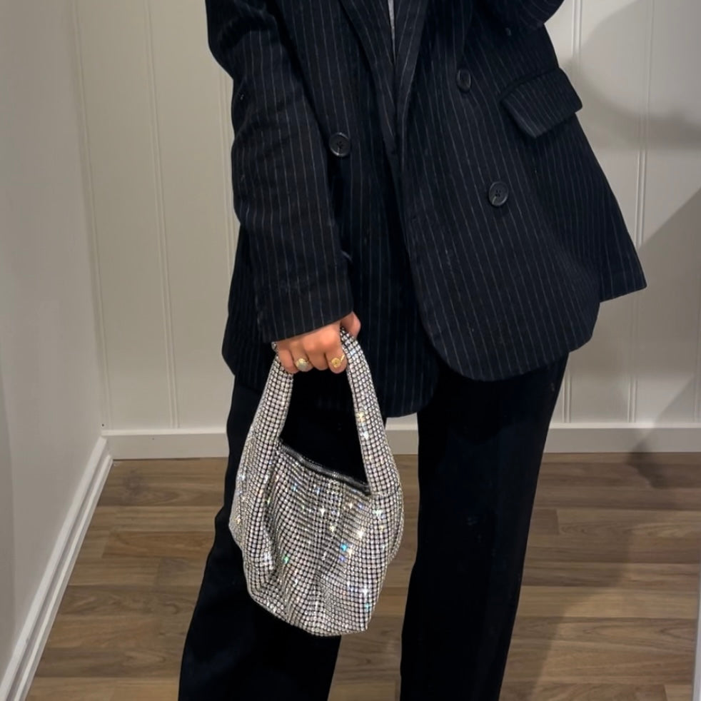 Bella Ballou Crystal Bag, Silver