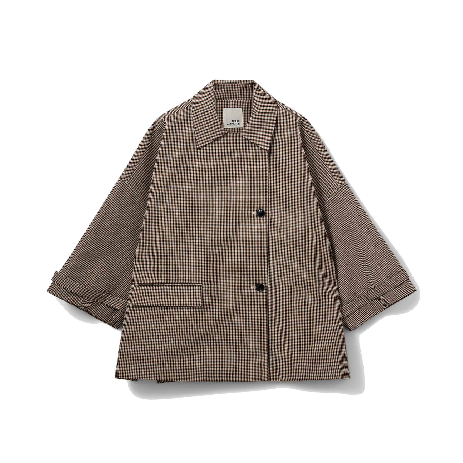 Sofie Schnoor Selina Oversize Check Coat, Check