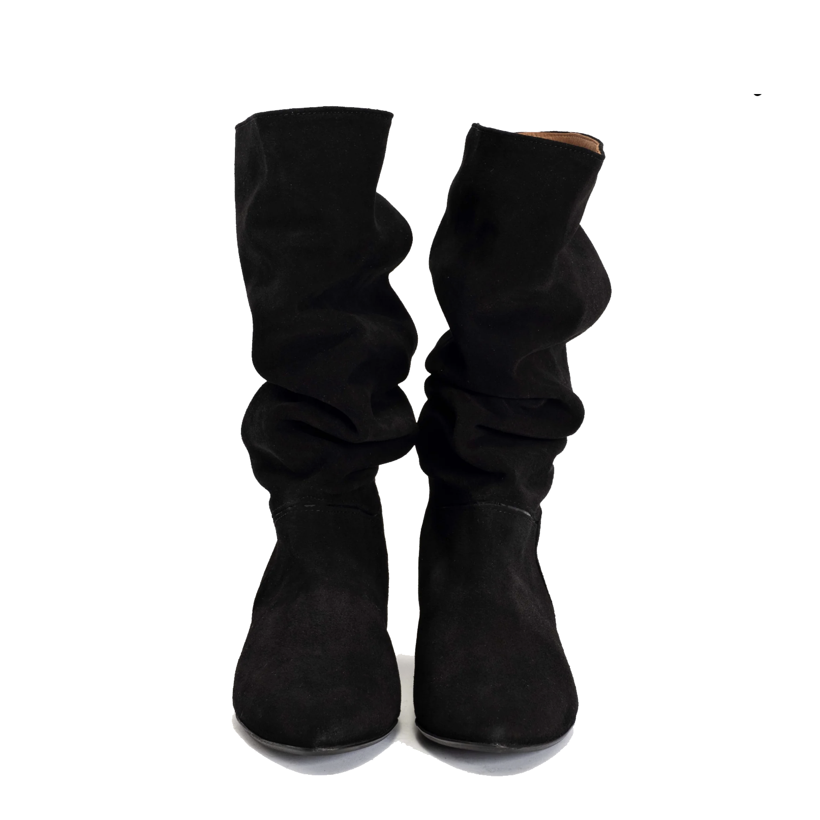 Anonymous Jasmina 20 Calf Suede & Sleek Leather, Black