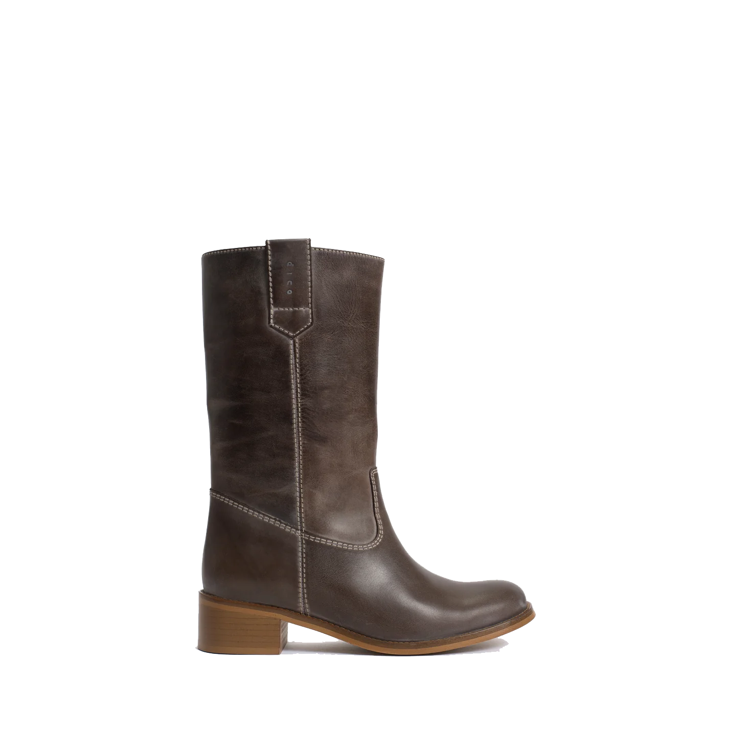 Dico Julia Gaucho Boot, Brown Escovado Leather