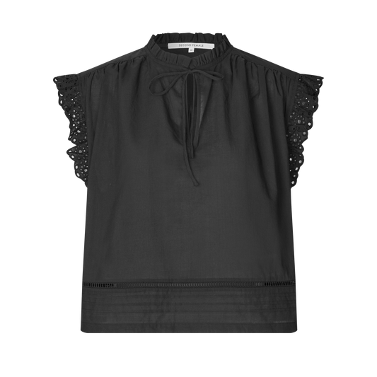 Second Female Limona Top, Black