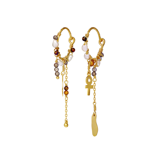 Maanesten 9849 Lyra Earrings, Gold