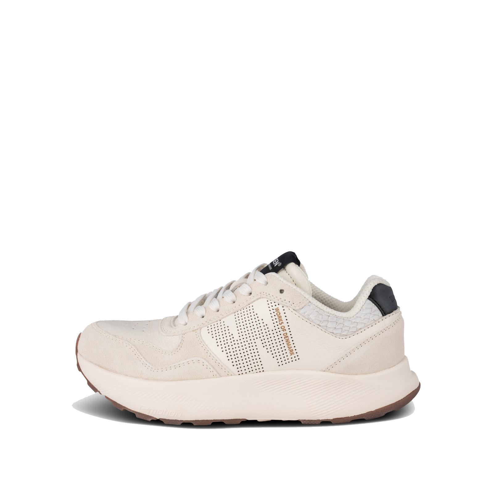 Woden Mathilde Runner Leather, Blanc de Blanc