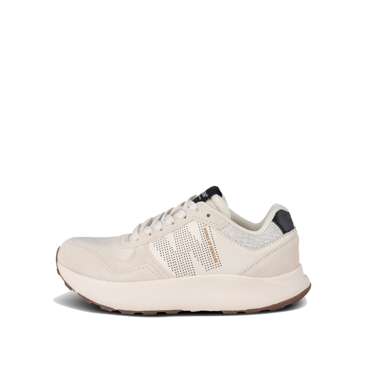 Woden Mathilde Runner Leather, Blanc de Blanc