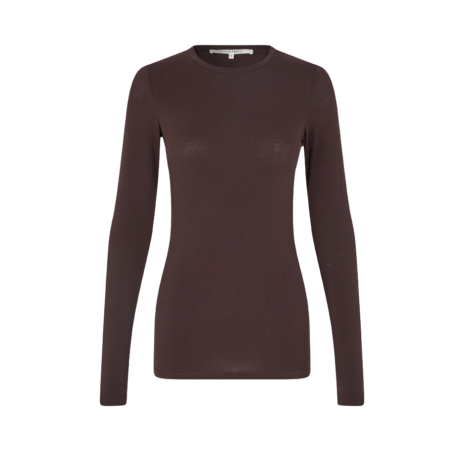 Second Female Matima O-Neck TEE, Chocolate Plum