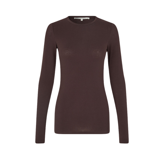 Second Female Matima O-Neck TEE, Chocolate Plum