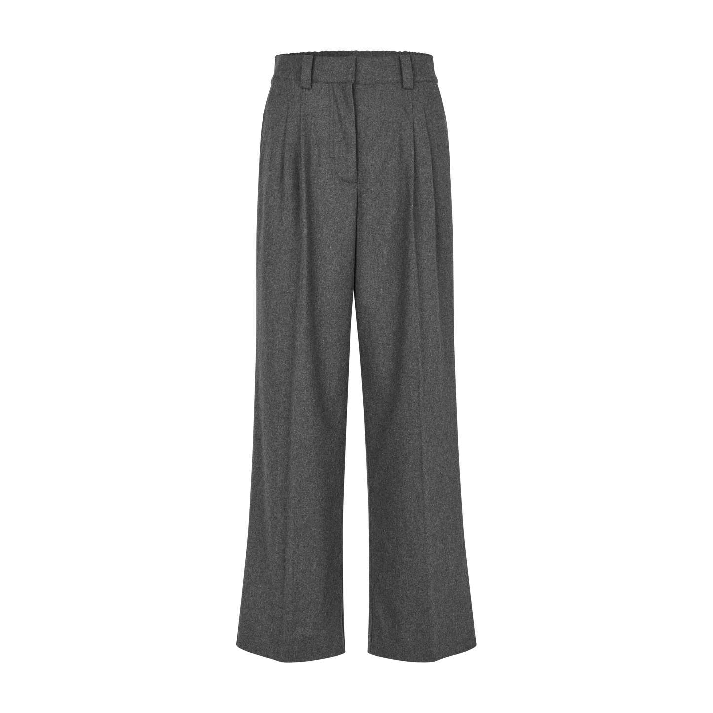 Second Female Milea Trousers, Dark Grey Melange