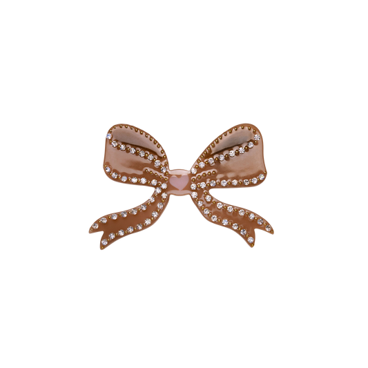 Maanesten Bow Hair Clip, Mocha