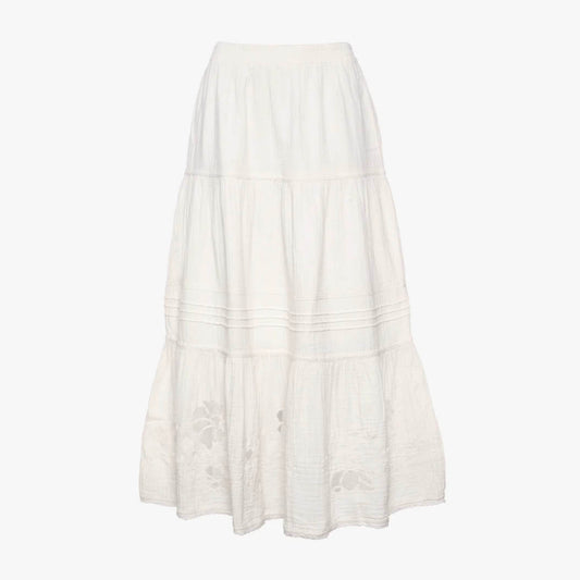 Tarsila Organic Cotton Skirt, White