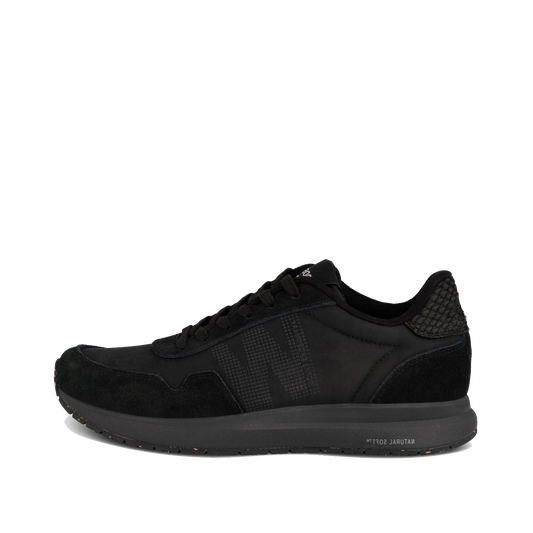 Woden Nora Natural Soft Sneakers, Black