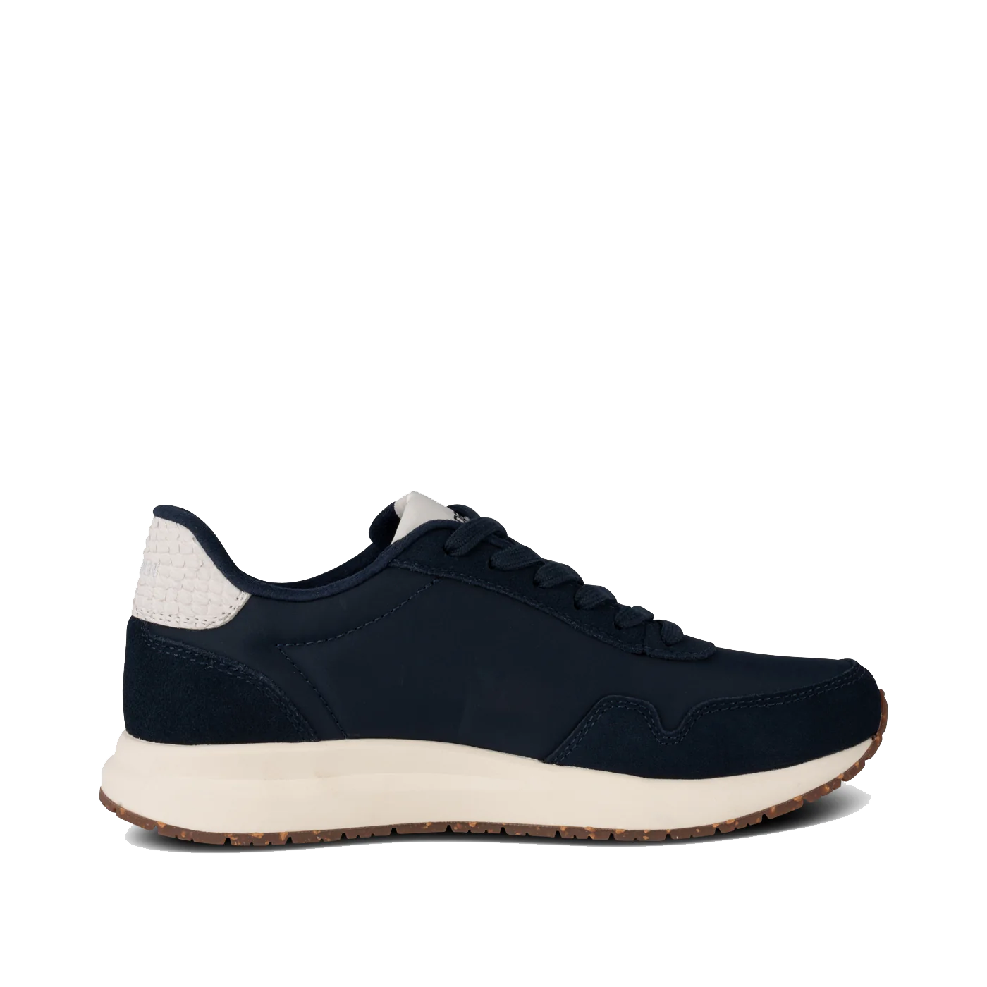 Woden Nora Natural Soft Sneakers, Navy