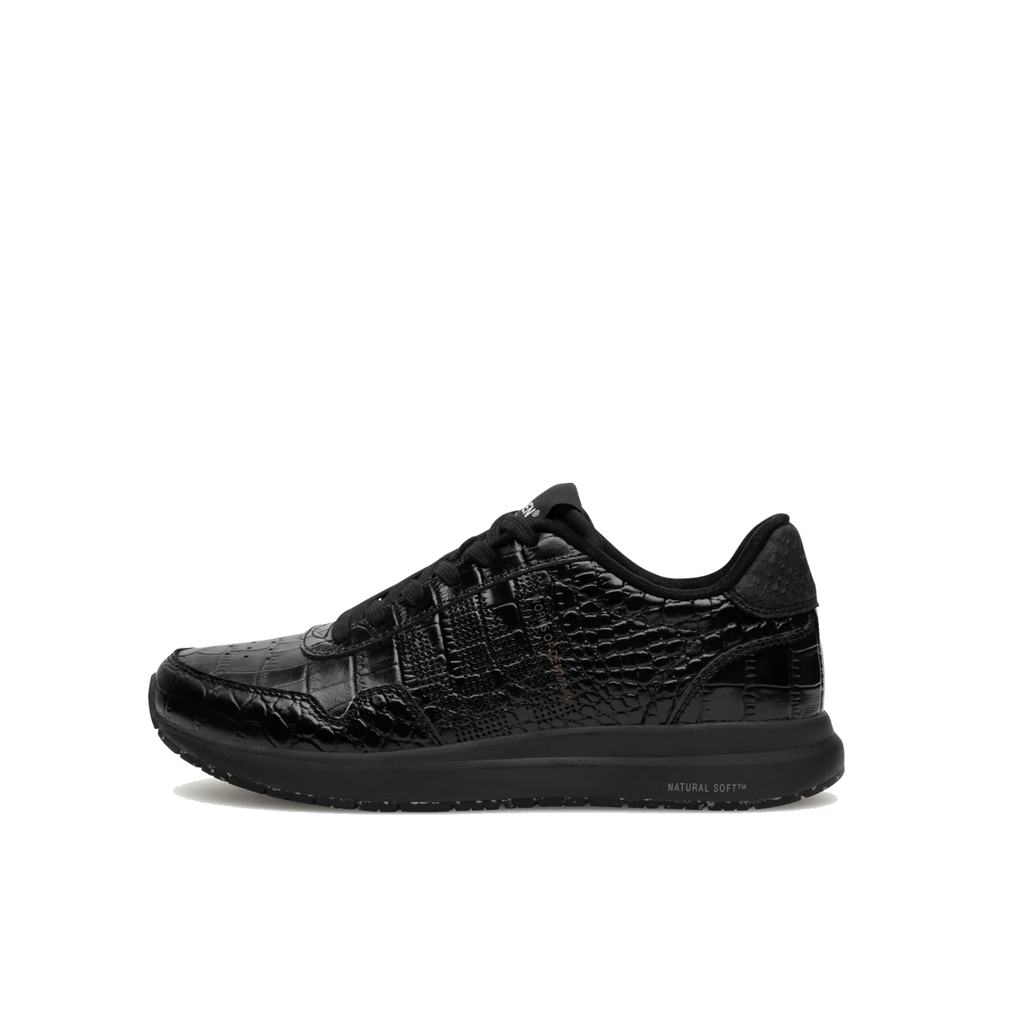 Woden Nora Natural Soft Croco, Black