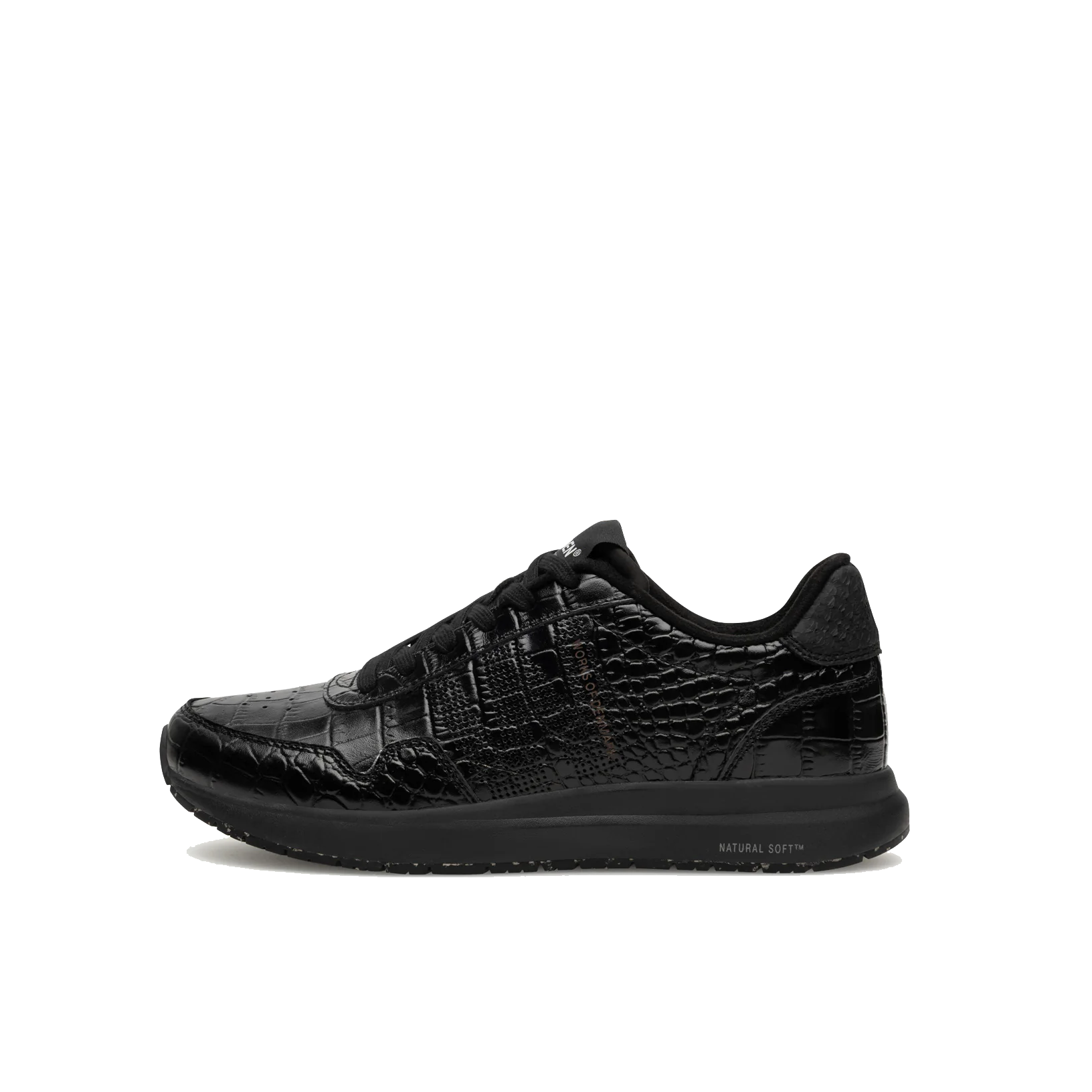 Woden Nora Natural Soft Croco, Black
