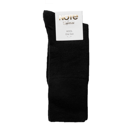 Note woman fine wool comfort top, Black