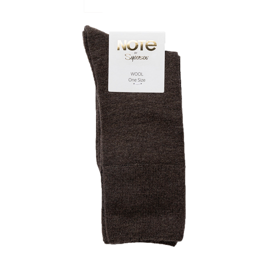 Note woman fine wool comfort top, Brown