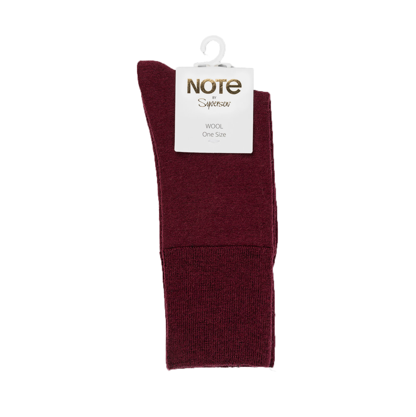 Note woman fine wool comfort top, Burgundy