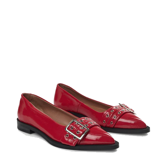 Pavement Saso Low, Red Patent