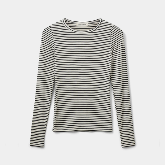 Sofie Schnoor Petricia Stripe T-Shirt long sleeve, Off white
