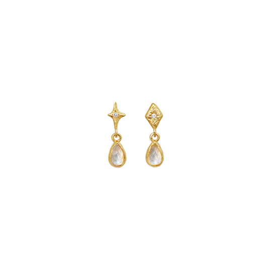 Maanesten 10043A Poco Earrings, Forgyldt
