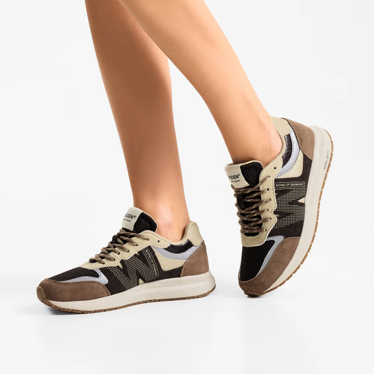 Woden Rigmor Open Mesh, Chocolate Multi