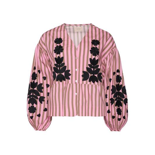 Sissel Edelbo Rikke Top, Pink Stripes