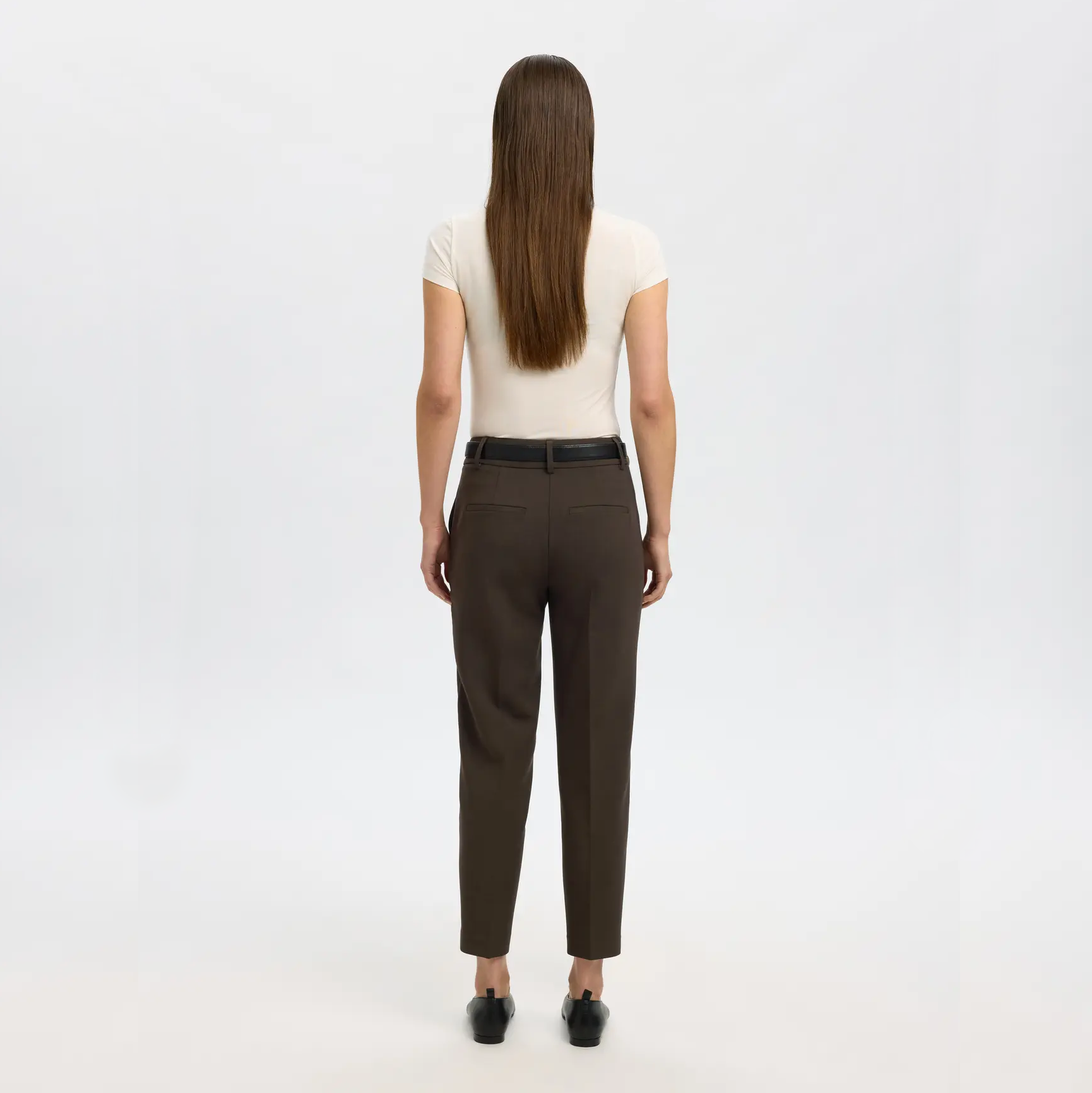 Selected Rita MW Cropped Pant, Delicioso Melange